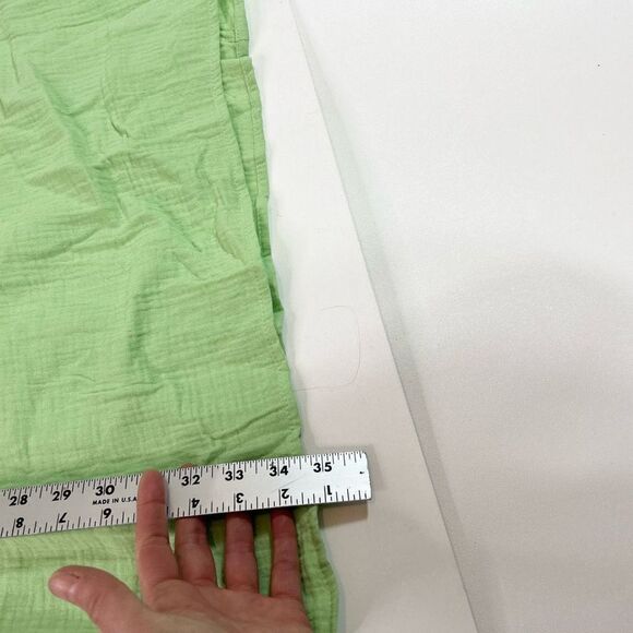 Talulah Dress Womens Large Green Gauze Puff Sleeve Mini Ladies Keyhole - Picture 4 of 12